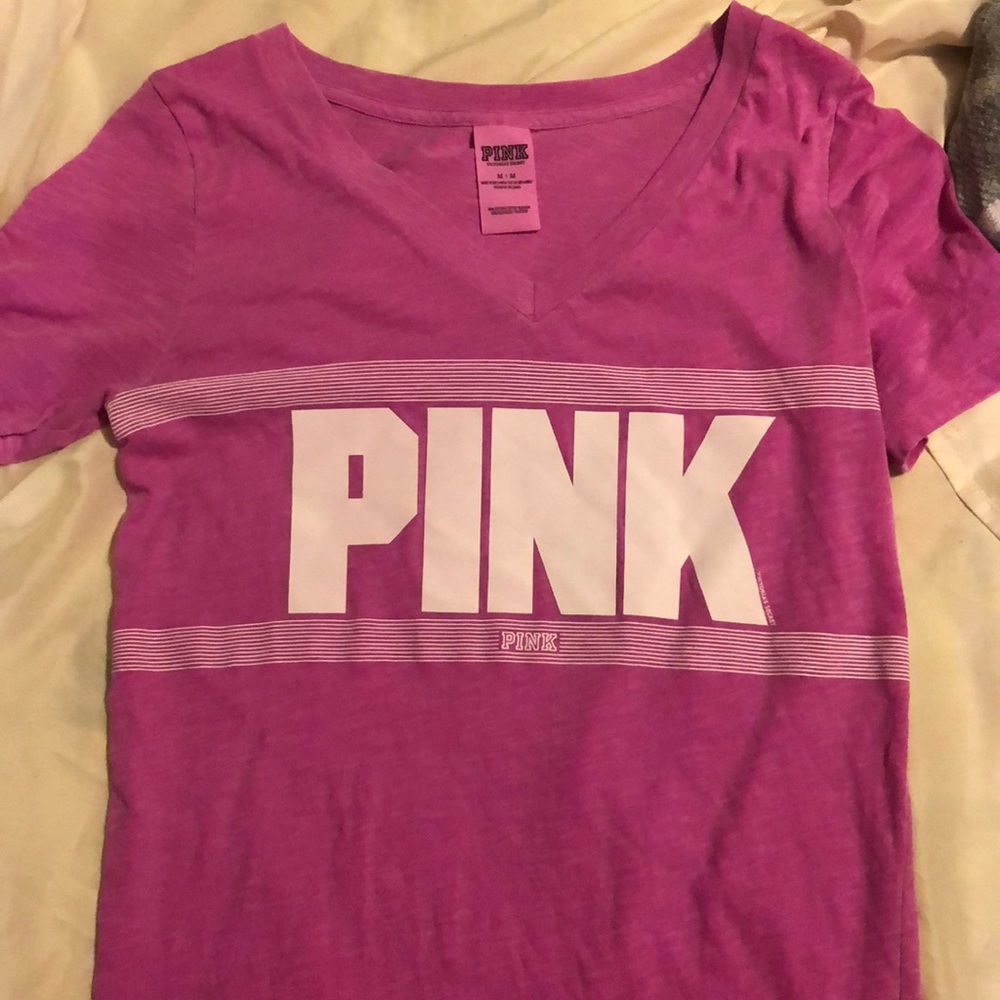 Pink v-neck size medium